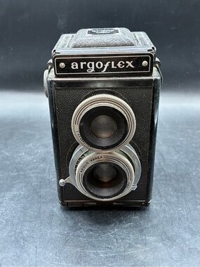 Argus Argoflex Twin Lens Reflex Camera with Leather Case